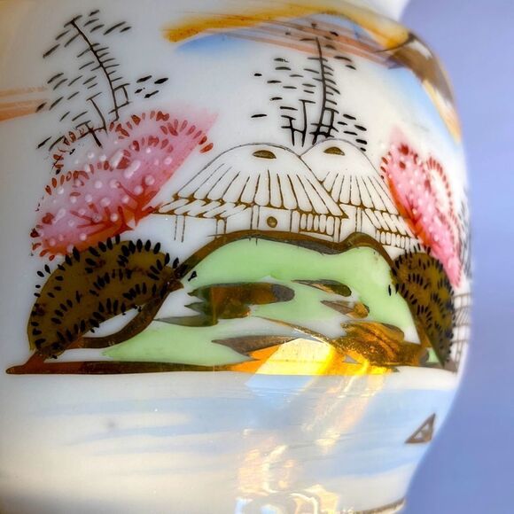 Kutani Japan China Vintage Hand Panted Small Milk Jug - Picture 8 of 9